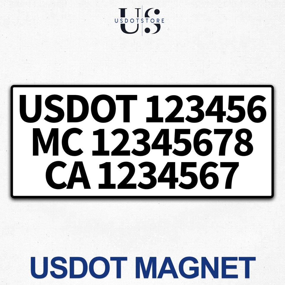 USDOT Magnetic Signs | US DOT Magnets