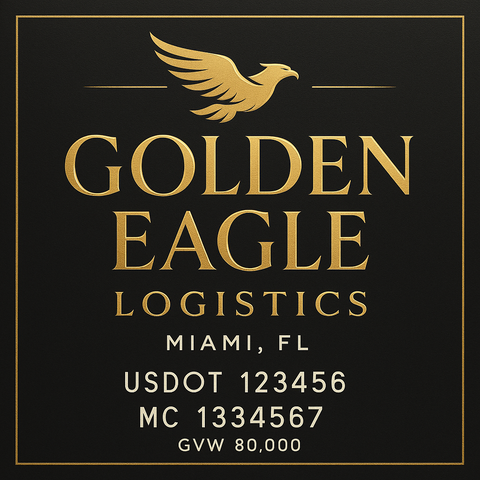 Custom Truck Door Lettering Decal Sticker Signs for US DOT Compliance | Custom USDOT Signs For Compliance | Add Your DOT, MC, GVW, CA, KYU, VIN Or Any Regulation Numbers You Need (Set of 2)