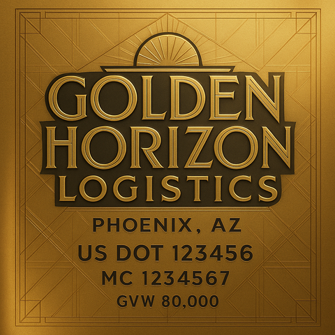 Custom Truck Door Lettering Decal Sticker Signs for US DOT Compliance | Custom USDOT Signs For Compliance | Add Your DOT, MC, GVW, CA, KYU, VIN Or Any Regulation Numbers You Need (Set of 2)