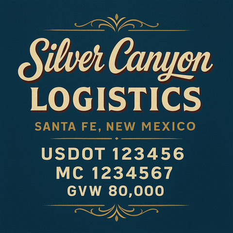 Custom Truck Door Lettering Decal Sticker Signs for US DOT Compliance | Custom USDOT Signs For Compliance | Add Your DOT, MC, GVW, CA, KYU, VIN Or Any Regulation Numbers You Need (Set of 2)