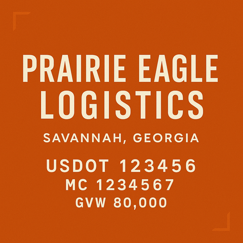 Custom Truck Door Lettering Decal Sticker Signs for US DOT Compliance | Custom USDOT Signs For Compliance | Add Your DOT, MC, GVW, CA, KYU, VIN Or Any Regulation Numbers You Need (Set of 2)