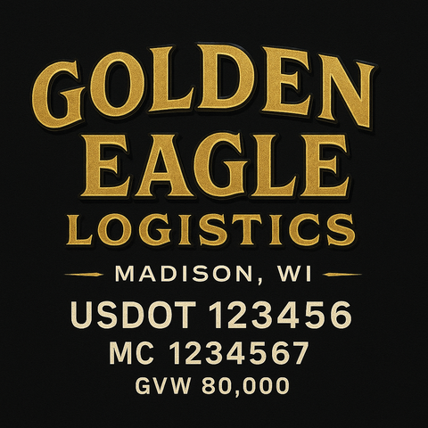 Custom Truck Door Lettering Decal Sticker Signs for US DOT Compliance | Custom USDOT Signs For Compliance | Add Your DOT, MC, GVW, CA, KYU, VIN Or Any Regulation Numbers You Need (Set of 2)