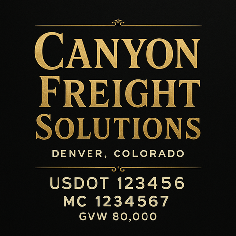 Custom Truck Door Lettering Decal Sticker Signs for US DOT Compliance | Custom USDOT Signs For Compliance | Add Your DOT, MC, GVW, CA, KYU, VIN Or Any Regulation Numbers You Need (Set of 2)