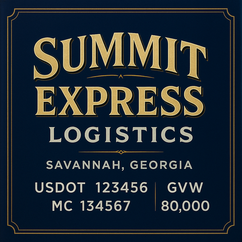 Custom Truck Door Lettering Decal Sticker Signs for US DOT Compliance | Custom USDOT Signs For Compliance | Add Your DOT, MC, GVW, CA, KYU, VIN Or Any Regulation Numbers You Need (Set of 2)