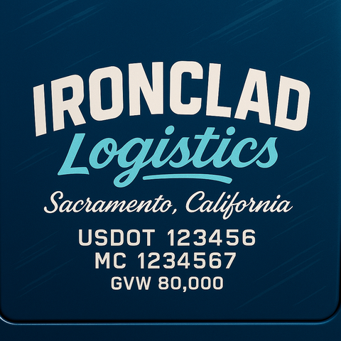 Custom Truck Door Lettering Decal Sticker Signs for US DOT Compliance | Custom USDOT Signs For Compliance | Add Your DOT, MC, GVW, CA, KYU, VIN Or Any Regulation Numbers You Need (Set of 2)