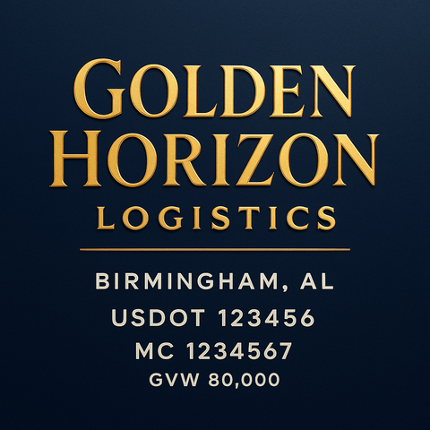 Custom Truck Door Lettering Decal Sticker Signs for US DOT Compliance | Custom USDOT Signs For Compliance | Add Your DOT, MC, GVW, CA, KYU, VIN Or Any Regulation Numbers You Need (Set of 2)