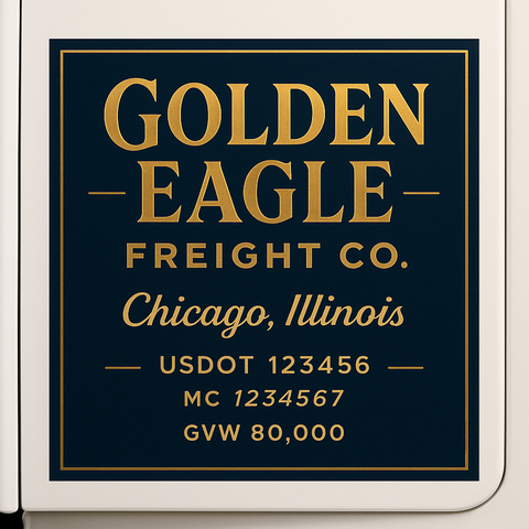 Custom Truck Door Lettering Decal Sticker Signs for US DOT Compliance | Custom USDOT Signs For Compliance | Add Your DOT, MC, GVW, CA, KYU, VIN Or Any Regulation Numbers You Need (Set of 2)