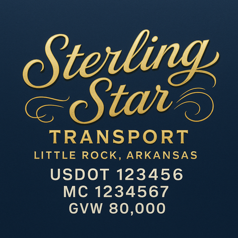 Custom Truck Door Lettering Decal Sticker Signs for US DOT Compliance | Custom USDOT Signs For Compliance | Add Your DOT, MC, GVW, CA, KYU, VIN Or Any Regulation Numbers You Need (Set of 2)