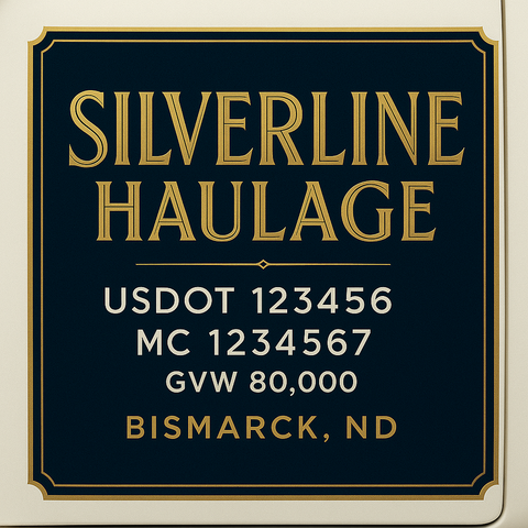 Custom Truck Door Lettering Decal Sticker Signs for US DOT Compliance | Custom USDOT Signs For Compliance | Add Your DOT, MC, GVW, CA, KYU, VIN Or Any Regulation Numbers You Need (Set of 2)