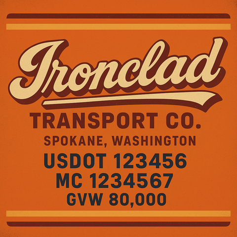 Custom Truck Door Lettering Decal Sticker Signs for US DOT Compliance | Custom USDOT Signs For Compliance | Add Your DOT, MC, GVW, CA, KYU, VIN Or Any Regulation Numbers You Need (Set of 2)