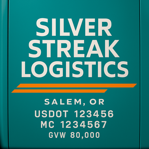Custom Truck Door Lettering Decal Sticker Signs for US DOT Compliance | Custom USDOT Signs For Compliance | Add Your DOT, MC, GVW, CA, KYU, VIN Or Any Regulation Numbers You Need (Set of 2)