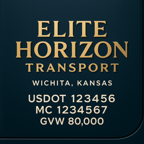Custom Truck Door Lettering Decal Sticker Signs for US DOT Compliance | Custom USDOT Signs For Compliance | Add Your DOT, MC, GVW, CA, KYU, VIN Or Any Regulation Numbers You Need (Set of 2)