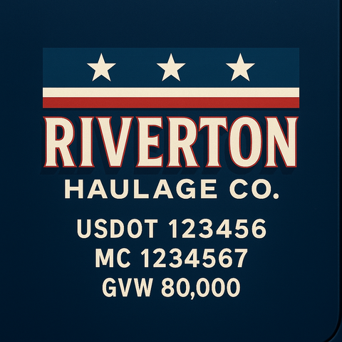 Custom Truck Door Lettering Decal Sticker Signs for US DOT Compliance | Custom USDOT Signs For Compliance | Add Your DOT, MC, GVW, CA, KYU, VIN Or Any Regulation Numbers You Need (Set of 2)