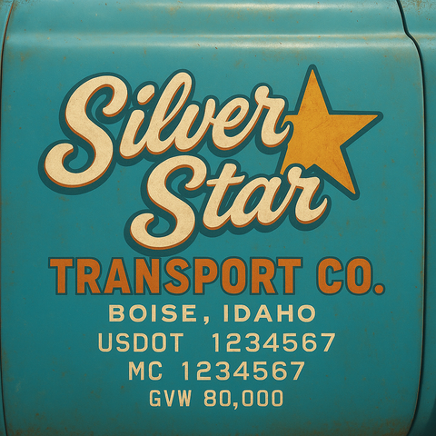 Custom Truck Door Lettering Decal Sticker Signs for US DOT Compliance | Custom USDOT Signs For Compliance | Add Your DOT, MC, GVW, CA, KYU, VIN Or Any Regulation Numbers You Need (Set of 2)