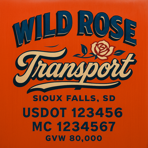 Custom Truck Door Lettering Decal Sticker Signs for US DOT Compliance | Custom USDOT Signs For Compliance | Add Your DOT, MC, GVW, CA, KYU, VIN Or Any Regulation Numbers You Need (Set of 2)
