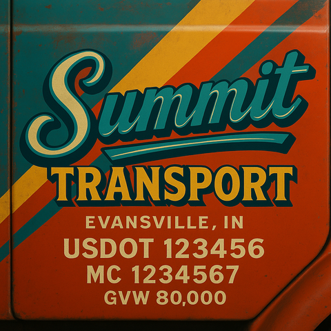 Custom Truck Door Lettering Decal Sticker Signs for US DOT Compliance | Custom USDOT Signs For Compliance | Add Your DOT, MC, GVW, CA, KYU, VIN Or Any Regulation Numbers You Need (Set of 2)