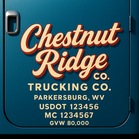 Custom Truck Door Lettering Decal Sticker Signs for US DOT Compliance | Custom USDOT Signs For Compliance | Add Your DOT, MC, GVW, CA, KYU, VIN Or Any Regulation Numbers You Need (Set of 2)