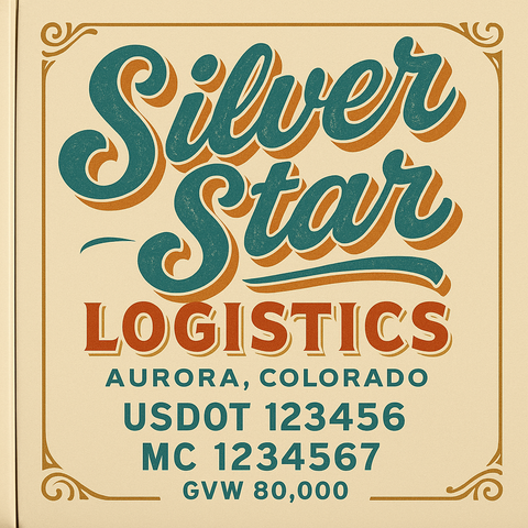 Custom Truck Door Lettering Decal Sticker Signs for US DOT Compliance | Custom USDOT Signs For Compliance | Add Your DOT, MC, GVW, CA, KYU, VIN Or Any Regulation Numbers You Need (Set of 2)