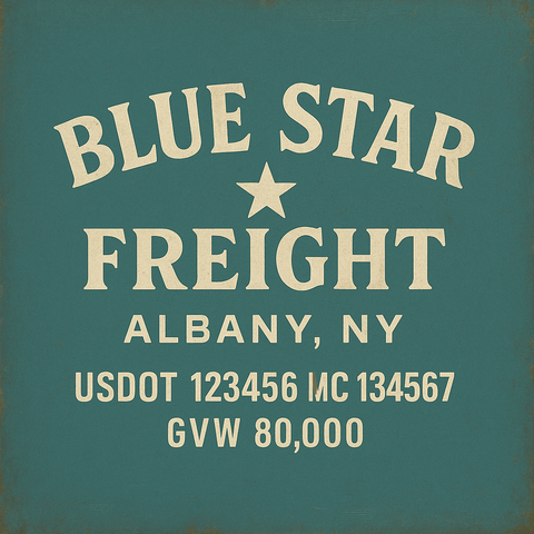 Custom Truck Door Lettering Decal Sticker Signs for US DOT Compliance | Custom USDOT Signs For Compliance | Add Your DOT, MC, GVW, CA, KYU, VIN Or Any Regulation Numbers You Need (Set of 2)