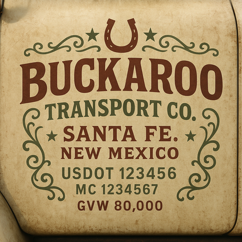Custom Truck Door Lettering Decal Sticker Signs for US DOT Compliance | Custom USDOT Signs For Compliance | Add Your DOT, MC, GVW, CA, KYU, VIN Or Any Regulation Numbers You Need (Set of 2)