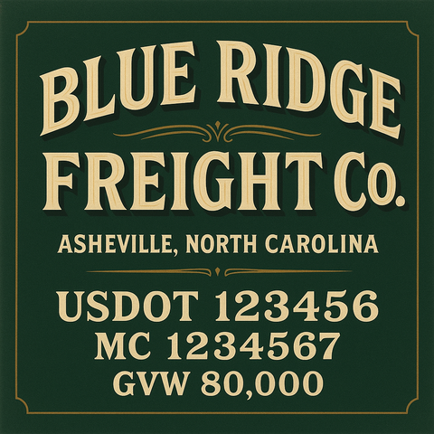 Custom Truck Door Lettering Decal Sticker Signs for US DOT Compliance | Custom USDOT Signs For Compliance | Add Your DOT, MC, GVW, CA, KYU, VIN Or Any Regulation Numbers You Need (Set of 2)