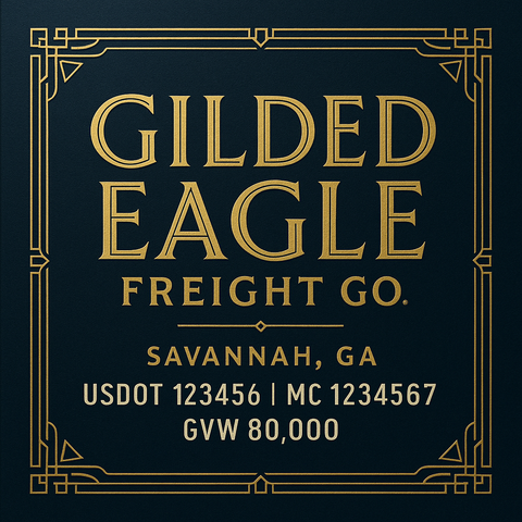Custom Truck Door Lettering Decal Sticker Signs for US DOT Compliance | Custom USDOT Signs For Compliance | Add Your DOT, MC, GVW, CA, KYU, VIN Or Any Regulation Numbers You Need (Set of 2)