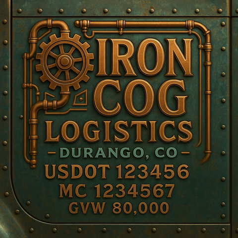 Custom Truck Door Lettering Decal Sticker Signs for US DOT Compliance | Custom USDOT Signs For Compliance | Add Your DOT, MC, GVW, CA, KYU, VIN Or Any Regulation Numbers You Need (Set of 2)