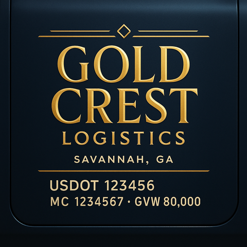 Custom Truck Door Lettering Decal Sticker Signs for US DOT Compliance | Custom USDOT Signs For Compliance | Add Your DOT, MC, GVW, CA, KYU, VIN Or Any Regulation Numbers You Need (Set of 2)