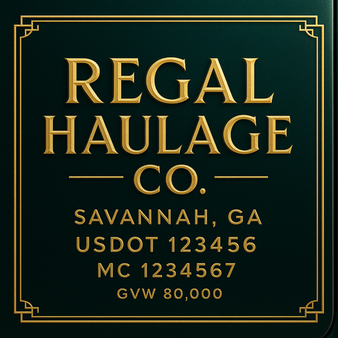 Custom Truck Door Lettering Decal Sticker Signs for US DOT Compliance | Custom USDOT Signs For Compliance | Add Your DOT, MC, GVW, CA, KYU, VIN Or Any Regulation Numbers You Need (Set of 2)