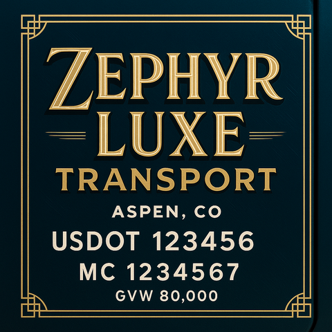 Custom Truck Door Lettering Decal Sticker Signs for US DOT Compliance | Custom USDOT Signs For Compliance | Add Your DOT, MC, GVW, CA, KYU, VIN Or Any Regulation Numbers You Need (Set of 2)
