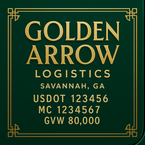 Custom Truck Door Lettering Decal Sticker Signs for US DOT Compliance | Custom USDOT Signs For Compliance | Add Your DOT, MC, GVW, CA, KYU, VIN Or Any Regulation Numbers You Need (Set of 2)