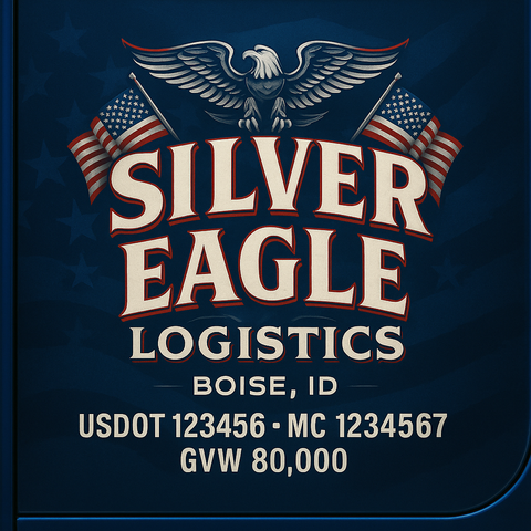 Custom Truck Door Lettering Decal Sticker Signs for US DOT Compliance | Custom USDOT Signs For Compliance | Add Your DOT, MC, GVW, CA, KYU, VIN Or Any Regulation Numbers You Need (Set of 2)