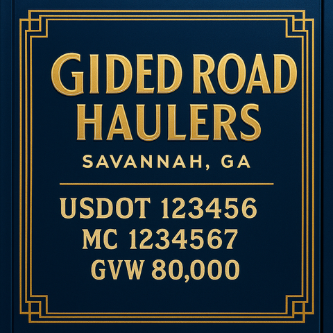 Custom Truck Door Lettering Decal Sticker Signs for US DOT Compliance | Custom USDOT Signs For Compliance | Add Your DOT, MC, GVW, CA, KYU, VIN Or Any Regulation Numbers You Need (Set of 2)
