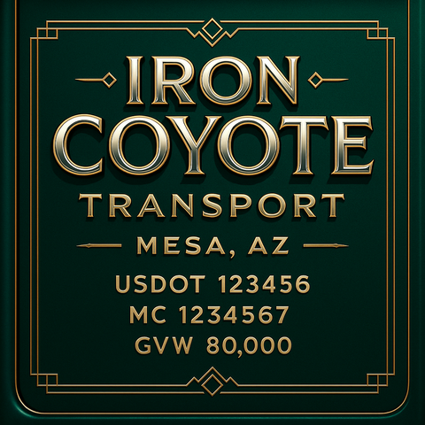 Custom Truck Door Lettering Decal Sticker Signs for US DOT Compliance | Custom USDOT Signs For Compliance | Add Your DOT, MC, GVW, CA, KYU, VIN Or Any Regulation Numbers You Need (Set of 2)