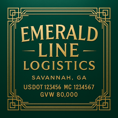 Custom Truck Door Lettering Decal Sticker Signs for US DOT Compliance | Custom USDOT Signs For Compliance | Add Your DOT, MC, GVW, CA, KYU, VIN Or Any Regulation Numbers You Need (Set of 2)