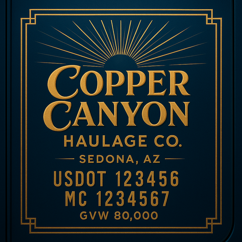 Custom Truck Door Lettering Decal Sticker Signs for US DOT Compliance | Custom USDOT Signs For Compliance | Add Your DOT, MC, GVW, CA, KYU, VIN Or Any Regulation Numbers You Need (Set of 2)