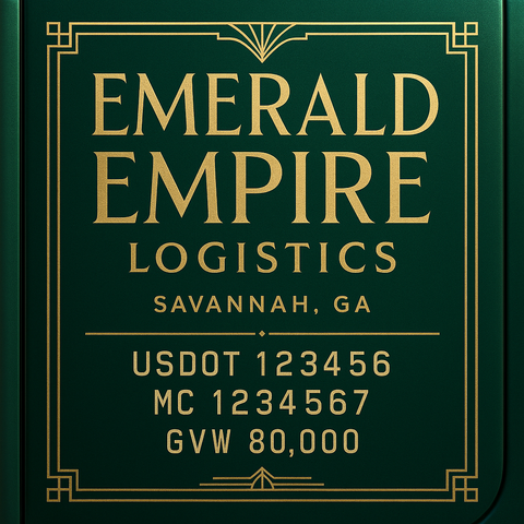 Custom Truck Door Lettering Decal Sticker Signs for US DOT Compliance | Custom USDOT Signs For Compliance | Add Your DOT, MC, GVW, CA, KYU, VIN Or Any Regulation Numbers You Need (Set of 2)