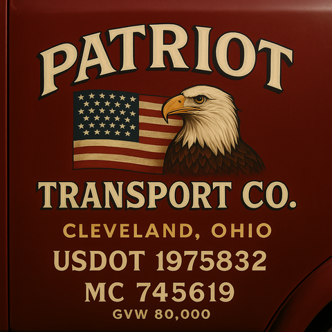 Custom Truck Door Lettering Decal Sticker Signs for US DOT Compliance | Custom USDOT Signs For Compliance | Add Your DOT, MC, GVW, CA, KYU, VIN Or Any Regulation Numbers You Need (Set of 2)