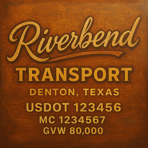 Custom Truck Door Lettering Decal Sticker Signs for US DOT Compliance | Custom USDOT Signs For Compliance | Add Your DOT, MC, GVW, CA, KYU, VIN Or Any Regulation Numbers You Need (Set of 2)