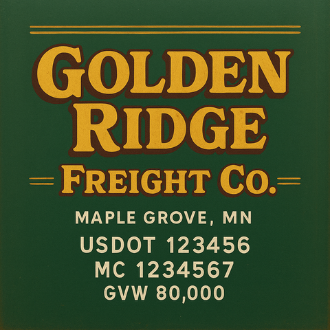 Custom Truck Door Lettering Decal Sticker Signs for US DOT Compliance | Custom USDOT Signs For Compliance | Add Your DOT, MC, GVW, CA, KYU, VIN Or Any Regulation Numbers You Need (Set of 2)