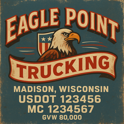 Custom Truck Door Lettering Decal Sticker Signs for US DOT Compliance | Custom USDOT Signs For Compliance | Add Your DOT, MC, GVW, CA, KYU, VIN Or Any Regulation Numbers You Need (Set of 2)
