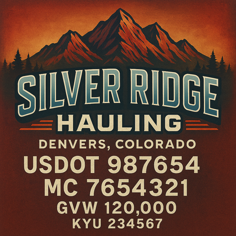 Custom Truck Door Lettering Decal Sticker Signs for US DOT Compliance | Custom USDOT Signs For Compliance | Add Your DOT, MC, GVW, CA, KYU, VIN Or Any Regulation Numbers You Need (Set of 2)