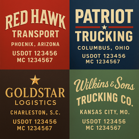 Custom Truck Door Lettering Decal Sticker Signs for US DOT Compliance | Custom USDOT Signs For Compliance | Add Your DOT, MC, GVW, CA, KYU, VIN Or Any Regulation Numbers You Need (Set of 2)