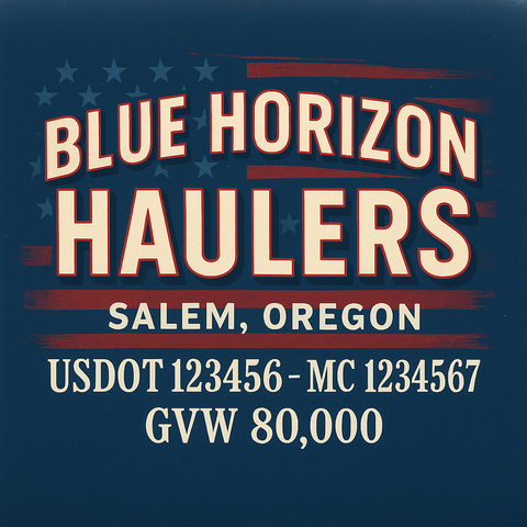 Custom Truck Door Lettering Decal Sticker Signs for US DOT Compliance | Custom USDOT Signs For Compliance | Add Your DOT, MC, GVW, CA, KYU, VIN Or Any Regulation Numbers You Need (Set of 2)