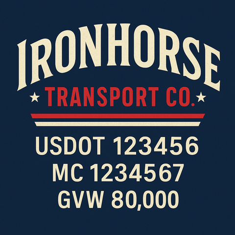 Custom Truck Door Lettering Decal Sticker Signs for US DOT Compliance | Custom USDOT Signs For Compliance | Add Your DOT, MC, GVW, CA, KYU, VIN Or Any Regulation Numbers You Need (Set of 2)
