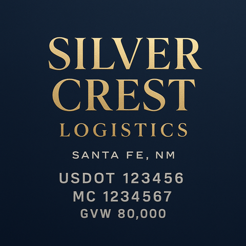 Custom Truck Door Lettering Decal Sticker Signs for US DOT Compliance | Custom USDOT Signs For Compliance | Add Your DOT, MC, GVW, CA, KYU, VIN Or Any Regulation Numbers You Need (Set of 2)
