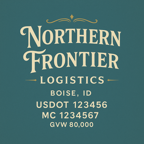 Custom Truck Door Lettering Decal Sticker Signs for US DOT Compliance | Custom USDOT Signs For Compliance | Add Your DOT, MC, GVW, CA, KYU, VIN Or Any Regulation Numbers You Need (Set of 2)