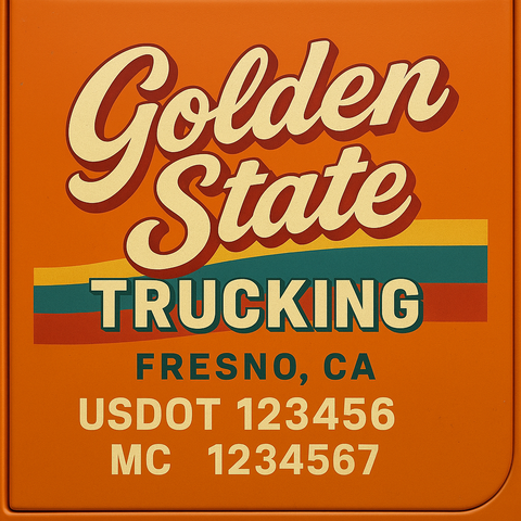 Custom Truck Door Lettering Decal Sticker Signs for US DOT Compliance | Custom USDOT Signs For Compliance | Add Your DOT, MC, GVW, CA, KYU, VIN Or Any Regulation Numbers You Need (Set of 2)