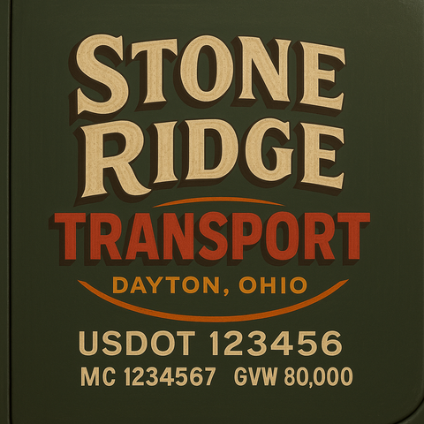 Custom Truck Door Lettering Decal Sticker Signs for US DOT Compliance | Custom USDOT Signs For Compliance | Add Your DOT, MC, GVW, CA, KYU, VIN Or Any Regulation Numbers You Need (Set of 2)