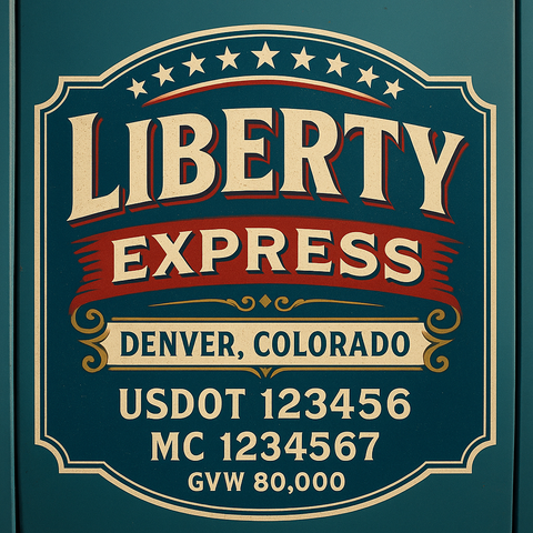 Custom Truck Door Lettering Decal Sticker Signs for US DOT Compliance | Custom USDOT Signs For Compliance | Add Your DOT, MC, GVW, CA, KYU, VIN Or Any Regulation Numbers You Need (Set of 2)